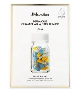 Відновлююча маска з керамідами JM SOLUTION DERMA CARE CERAMIDE AQUA CAPSULE MASK CLEAR 00199 фото