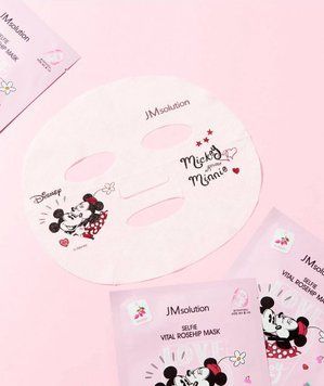 Тканинна маска для обличчя освіжаюча з екстрактом шипшини JM Solution Disney Selfie Disney Selfie Vital Rosehip Mask 00201 фото