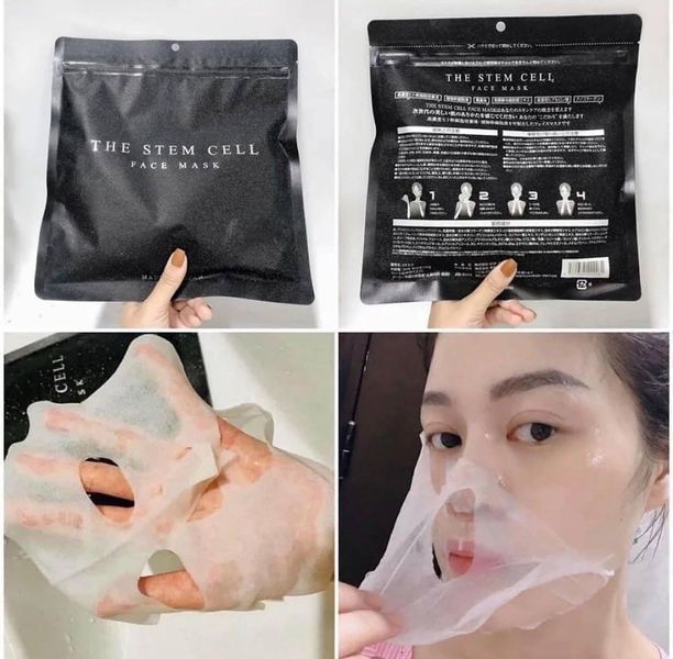 Відновлююча тканинна маска зі стовбуровими клітинами Kor Japan The Stem Cell Face Mask 000302 фото