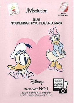 Поживна тканинна маска для обличчя з фіто плацентою JMsolution Disney Selfie Nourishing Phyto Placenta Mask 000305 фото