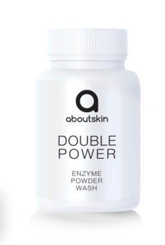 Інтенсивна ензимна пудра для глибокого очищення та сяйва шкіри About Skin Double Power Enzyme Powder, 70 г М-158 фото