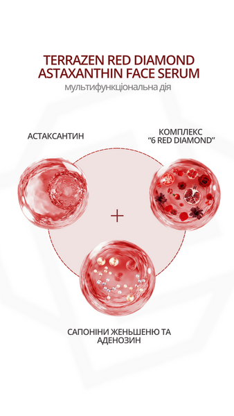 Серум для обличчя з астаксантином Red Diamond Astaxanthin Face Serum М-52 фото