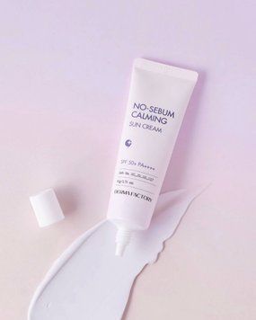 Матуючий заспокійливий сонцезахисний крем No-Sebum Calming Sun Cream 000227 фото