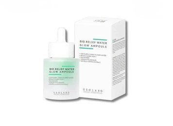 Заспокійлива, гідратуюча та протинабрякова сироватка Usolab Bio Relief Water Glow Ampoule, 30 мл 000280 фото