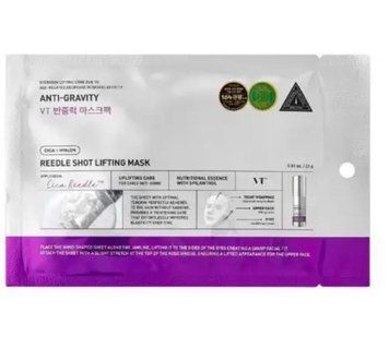 Ліфтинг-маска для овалу обличчя з мікроголками VT COSMETICS (1EA) REEDLE SHOT LIFTING MASK М-109 фото
