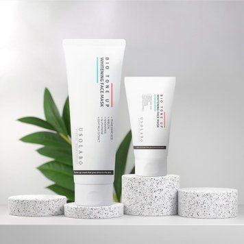 Маска для освітлення та сяяння шкіри обличчя USOLAB Bio Tone Up Whitening Face Mask 00078 фото