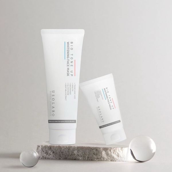 Маска для освітлення та сяяння шкіри обличчя USOLAB Bio Tone Up Whitening Face Mask 00078 фото