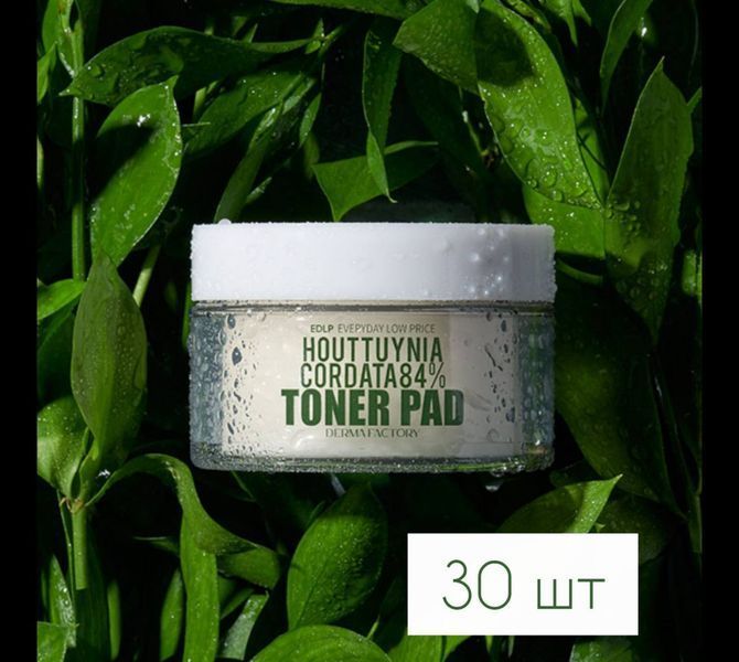 Заспокійливий зволожуючий педи Houttuynia Cordata 84% Toner Pad 00183 фото