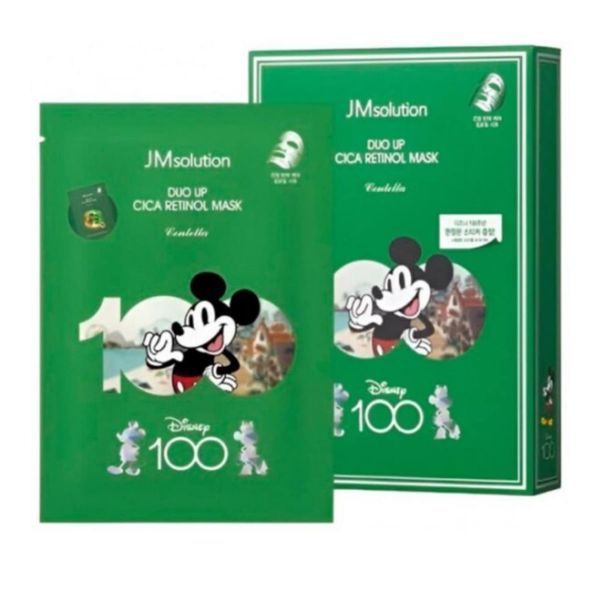 Тканинна маска для обличчя з ретинолом, центеллою та пептидами JMSolution Duo Up Cica Retinol Mask Centella 00090 фото
