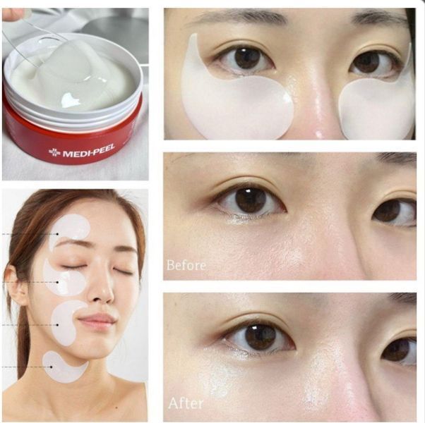 Колагенові патчі для повік з лактобактеріями Medi-Peel Red Lacto Collagen Eye Patch 00142 фото